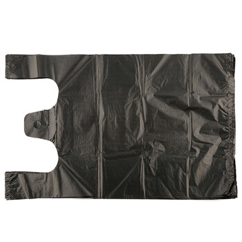 昂来瑞特 垃圾袋 背心式 40*60cm 黑色 50只装 WHLJD-0017