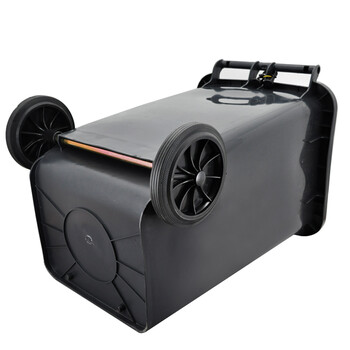 兰诗 100A 大号户外垃圾桶物业环卫带盖分类垃圾桶果皮箱可定制 100L黑色其他垃圾