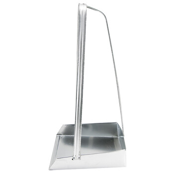 海斯迪克 HK-8033 大号铁簸箕 铁撮子垃圾铲 加大垃圾铁畚箕 铁扒斗 环卫平把垃圾斗 60cm加厚 10个