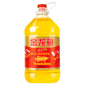 金龙鱼 食用油 黄金比例食用调和油4L