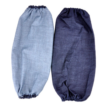 安美尚（ams）牛仔布袖套 劳保电焊工业工作护袖男女款耐磨防污手臂套袖 定做 10双