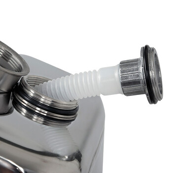 盛富永304不锈钢汽油桶30升20升10L柴油壶食用油铁油桶汽车备用油箱加厚油桶  不锈钢30L