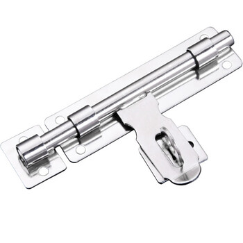 海斯迪克 加厚不锈钢锁扣门扣暗插销 1个 带扣款 4寸（4个起订） HKZ-57