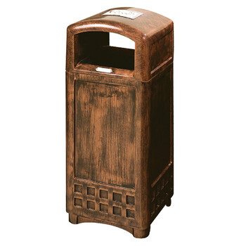 南 GPX-117 南方纤维钢垃圾桶  紫铜色 商场垃圾桶 酒店落地烟灰桶立式果皮桶商场垃圾筒 