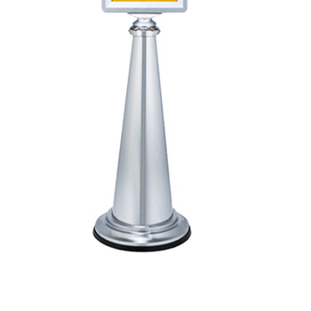 南 P-17E 立式停车牌 清洁进行中 镜钢 不锈钢告示牌交通指示牌 小心地滑告知牌