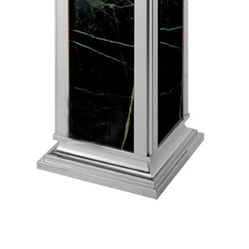 南 GPX-8A 金盖座地南方烟灰桶 镜钢黑白根 不锈钢商场垃圾桶 酒店落地烟灰桶立式果皮桶商场垃圾筒