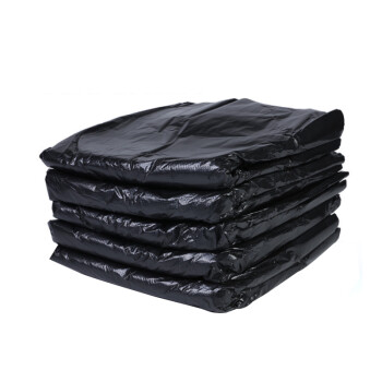 兰诗（LAUTEE）DA4001 加厚加大平口黑色大垃圾袋酒店环卫物业 55*60cm（50个）/包