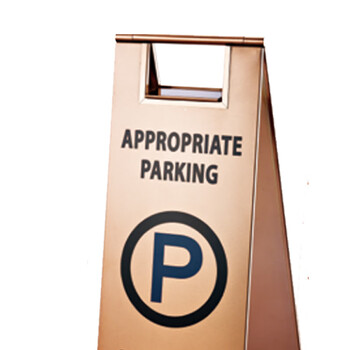 南 P-17G 停车牌 专用车位 玫瑰金 告示牌停车牌请勿泊车牌小心地滑牌