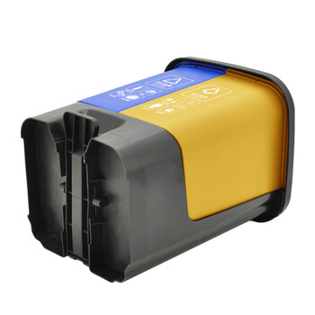 益美得 脚踏分类垃圾桶居家办公双桶小号干湿分离垃圾箱 双桶20L蓝+黄