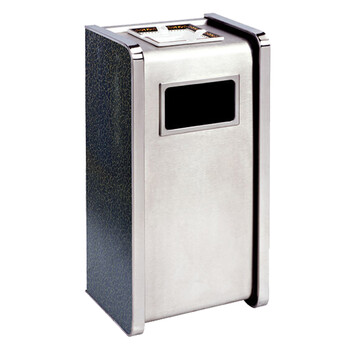 南 GPX-207A 南方金边座地烟灰桶 砂钢 落地烟缸垃圾桶酒店宾馆垃圾筒烟灰桶 不锈钢垃圾桶