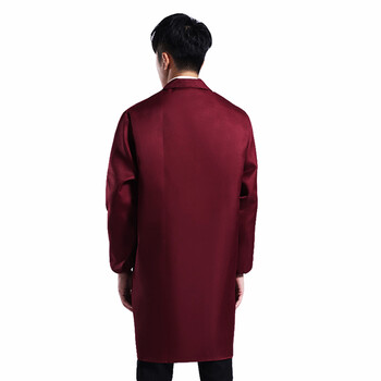 劳保佳 工作服大褂 防尘搬运服 枣红 中号