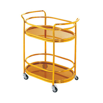 南 C-4 长圆酒水车 酒水饮料车推车送餐车 镜金