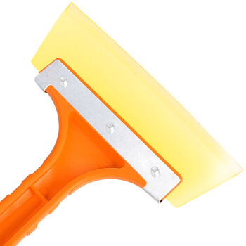 兰诗（LAUTEE）CD-4005 铁片牛津除雪铲 户外冰霜除雪铲子 车用冬季冰铲刮雪板 铁片短柄 两颗螺丝 单个装