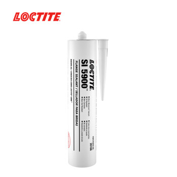 乐泰/loctite 5900 平面密封强力胶 耐油抵抗高接头移动冲压金属板材定时器储油槽塑料玻璃陶瓷金属密封NSF认证 黑色300ml/支