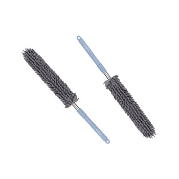 亿丽佳 可伸缩雪尼尔家庭除尘掸蜡刷蜡拖把汽车用品车用除尘掸子静电除尘清洁刷（伸缩杆） 10件/组