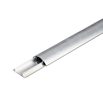 金诗洛 KSL166 铝合金弧形线槽 地面线槽 弧形压线槽 地板金属线槽 耐压防踩穿线槽 特厚5号10米