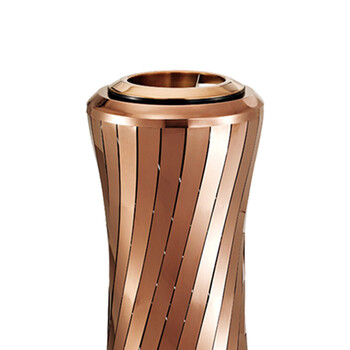 南 GPX-209E 南方小蛮腰座地烟灰桶  玫瑰金 办公楼立式创意座地烟灰桶户外垃圾箱大厅大堂电梯口烟灰桶