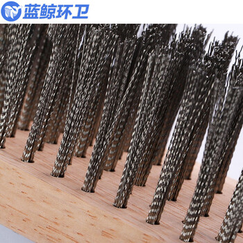 蓝鲸环卫 45cm替换头钢丝 地板刷长柄硬钢丝地刷毛刷除锈刷船甲板刷 LJHW-9064