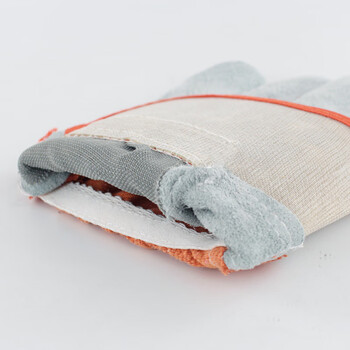 求同 焊接手套 牛皮电焊手套 耐磨耐高温透气机械制造工作手套 5202 25cm