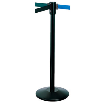 南 LG-S2 伸缩带栏杆座 黑色  银行隔离带警戒线围栏护栏排队栏