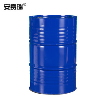 安赛瑞 圆形铁皮闭口桶油桶 200L(1个装)工业化工大铁桶水桶柴油汽油桶 铁皮包装桶 蓝色烤漆 24649