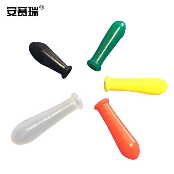 安赛瑞 玻璃滴管皮头（5个装）硅胶吸管头乳胶头玻璃滴管用吸头吸帽胶帽 红色2ml 600385