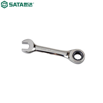 世达（SATA）43302 全抛光两用短快扳11MM