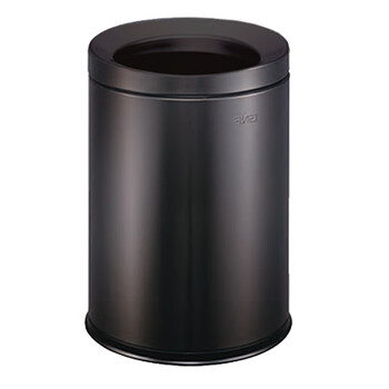 南 SF10-Y02 圆形房间桶   黑金 10升容量 商用酒店宾馆客房不锈钢 南方垃圾桶 果皮桶