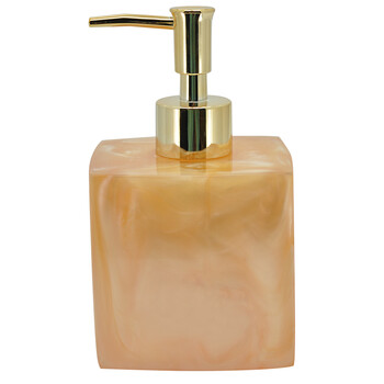 益美得 DB7081 浴室洗发水沐浴露分装瓶子按压瓶皂液器空瓶 仿玉500ml无字