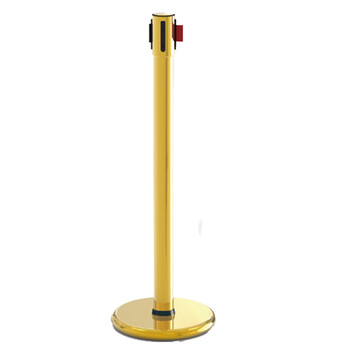 南 LG-R 伸缩带栏杆座 镜金  银行隔离带警戒线围栏护栏排队栏