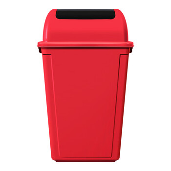科力邦（Kelibang） 户外垃圾桶 大号环卫垃圾桶分类垃圾桶厨余有害商用景区物业翻盖垃圾桶40L KB1031 红色