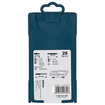 博世（BOSCH）25支“X”型盒装螺丝批头