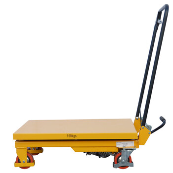 诺力（NOBLELIFT）TF15手动液压平台车 载重150公斤升高0.72米 升降模具搬运平板小推车