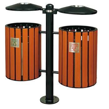 南 GPX-95A 南方仿木烤漆分类环保垃圾桶  木纹 户外垃圾桶户外环保垃圾桶烟灰桶广场小区公园环保垃圾桶