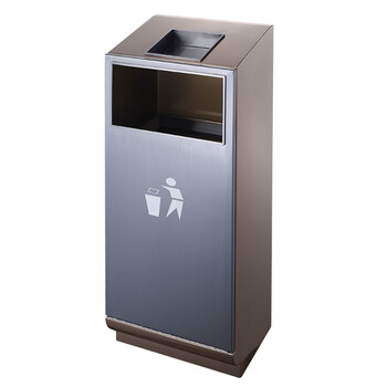 南 GPX-4D 南方座地烟灰桶 玫瑰金 酒店大堂不锈钢垃圾桶立式烟灰桶电梯口走廊吸灰桶烟灰柱灭烟桶