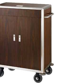 南 C-87A 南方多功能客房服务车 咖啡色 酒店客房服务车清洁工作车房口车宾馆布草推车