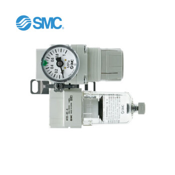 SMC AC10B-AC40B-A 系列 空气组合元件:空气过滤器+减压阀 AC40B-04-A