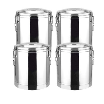 云筑 保温桶不锈钢大容量饭桶汤桶豆浆桶开水桶不带龙头50L 一个装  企业定制