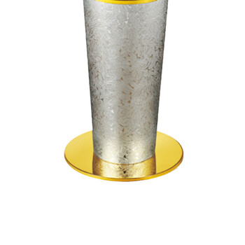 南 GPX-33AC 宝鼎座地烟灰桶 银卷叶花皮纹 商场垃圾桶 酒店落地烟灰桶立式果皮桶商场垃圾筒