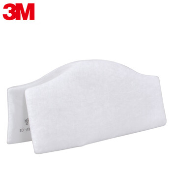 3m 7744滤棉N95配7772面具使用防工业粉尘颗粒物雾霾打磨活性炭防异味滤棉定做 10片1包