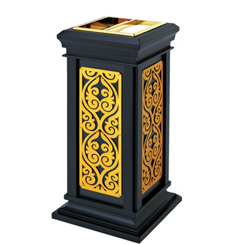 南 GPX-8G 皇家座地南方烟灰桶 黑色 商场垃圾桶 酒店落地烟灰桶立式果皮桶商场垃圾筒