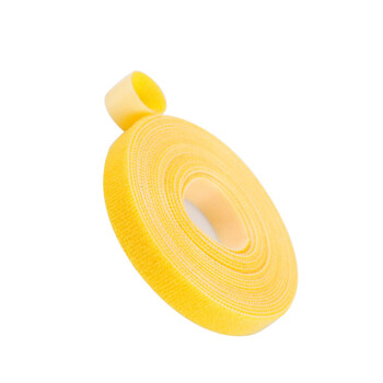 飞尔（FLYER）背靠背魔术贴 背靠背勾毛同体魔术贴 魔术贴线缆收纳扎线带 绑束线带绳【黄色 2cm×91m】