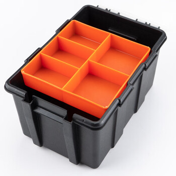 海斯迪克 HKCL-501 工具盒 塑料透明零件盒 分隔式元件盒收纳盒 F-156D(22*15*11.5cm)