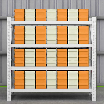 链工 货架重型4层白色置物展示架 承重300KG四层200*60*200cm副架（客户专属定制款）