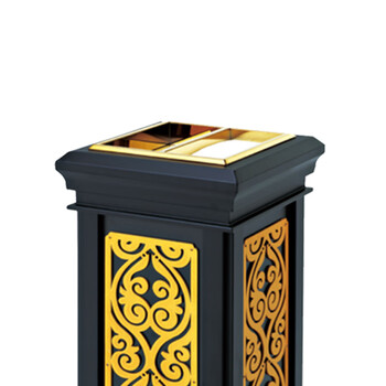 南 GPX-8G 皇家座地南方烟灰桶 黑色 商场垃圾桶 酒店落地烟灰桶立式果皮桶商场垃圾筒