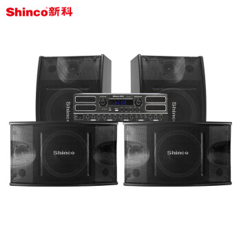 新科（Shinco）UA-300家庭ktv音响套装 卡拉ok音响 家用会议K歌音箱功放组合设备 一拖四