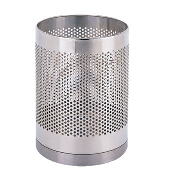 南 GPX-48 南方圆形垃圾桶 砂纹钢 酒店宾馆商用客房不锈钢垃圾桶 居家房间桶 果皮桶