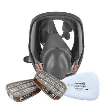 3M6800防毒面具防有毒气体防有机蒸气化工喷漆专用配6001滤毒盒