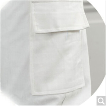 聚远 JUYUAN 1001劳保电焊工作服套装 反光衣 全棉 纯棉白色 工服 工程服 作业服 白色 175