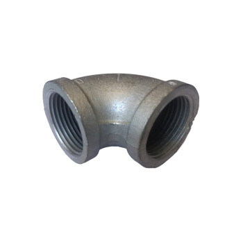 杉达瑞 马钢玛钢水暖可锻铸铁管件 镀锌玛钢90度弯头DN65 2.5英寸 2+1/2英寸 2个起订